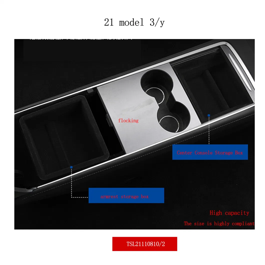 Armrest Storage Box for Tesla Model 3 Model Y Center Console Box