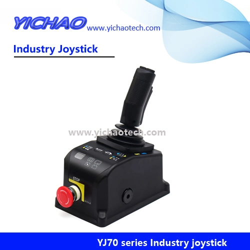 Yj100 Potentiometer/Hall Sensor Single or Double Axis Control Rotary Proportional Drilling Rig High-Altitude Fire Truck Crane Shield Machine Oil Hoist Joystick