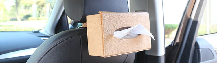 PU Material Tissue Box Armrest Console Box Napkin Box