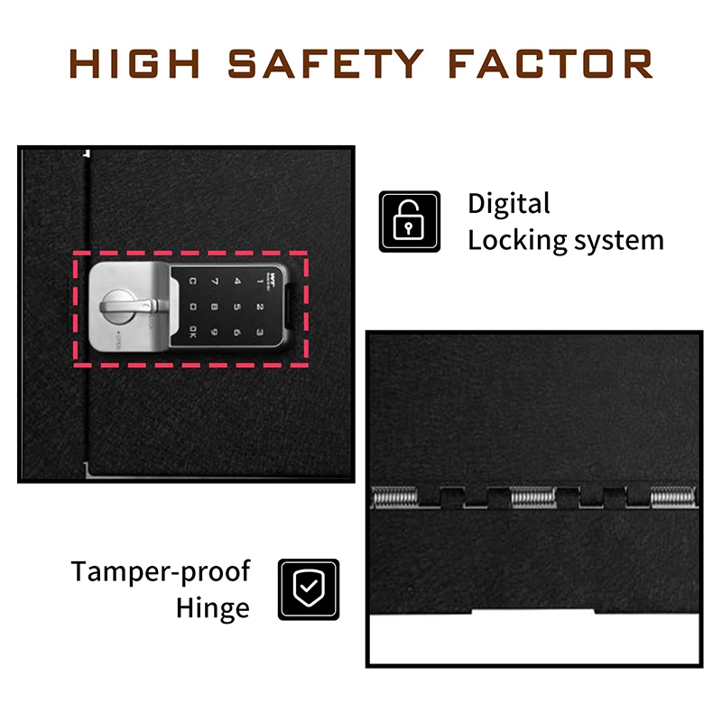 Electronic Lock Center Console Safe Car Armrest Box Compatible Center Console Safe for Ford F150 2015-2020, 2017-2022 Super Duty