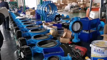 4 Inch Wafer Type Butterfly Valve Seat Ring Butterfly Valve Handle Control