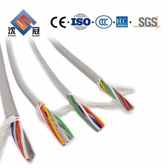 Shenguan Low Price Pure Copper Conductor Control Push Pull Cable with PVC Insulation Electric Cable
