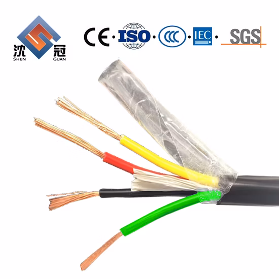 Shenguan Low Price Pure Copper Conductor Control Push Pull Cable with PVC Insulation Electric Cable